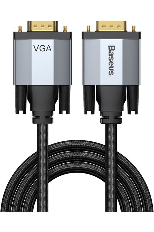 Baseus Enjoyment, 2m VGA Görüntü Aktarma Kablosu, Projeksiyon Kablosu