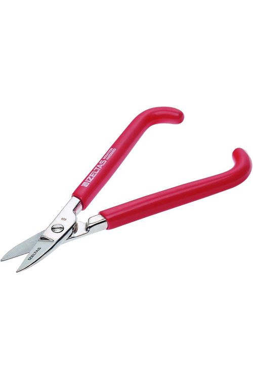 İzeltaş 6800270180 Kuyumcu Makası, Kırmızı/Krom, 180 Mm, Düz