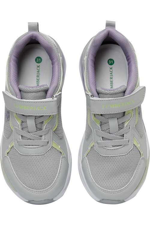 Lumberjack OXFORD JR 3FX Açık Gri Kız Çocuk Koşu Ayakkabısı. 32 numara