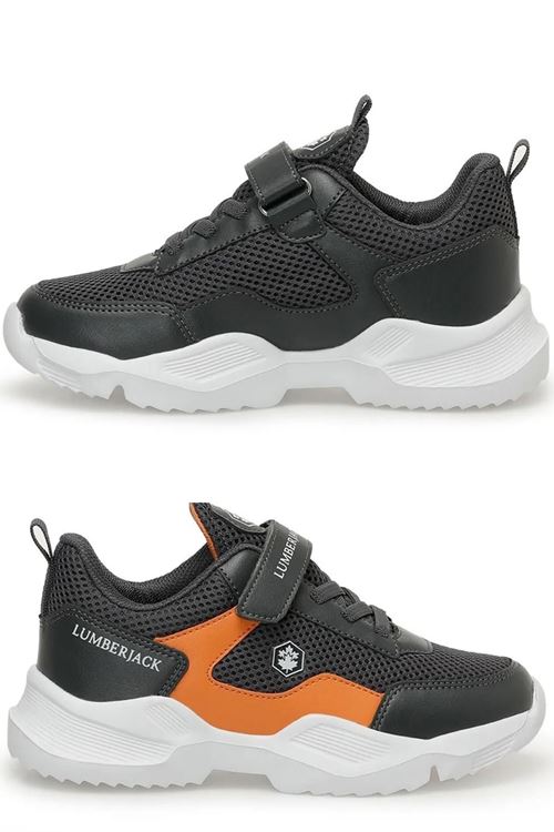 Lumberjack Erkek Cocuk K Grı Turuncu Koşu Yürüyüş Ayakkabısı 4m Era 4fx 31 numara