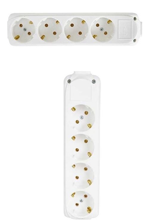 Almera 4lü Topraklı Klemensli Priz