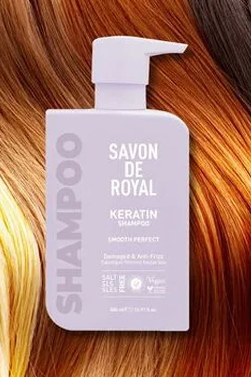 Savon de Royal Keratin Yağı Canlılığını Yitirmiş Saçlar Için Pürüssüz Etkili Şampuan 500 ml