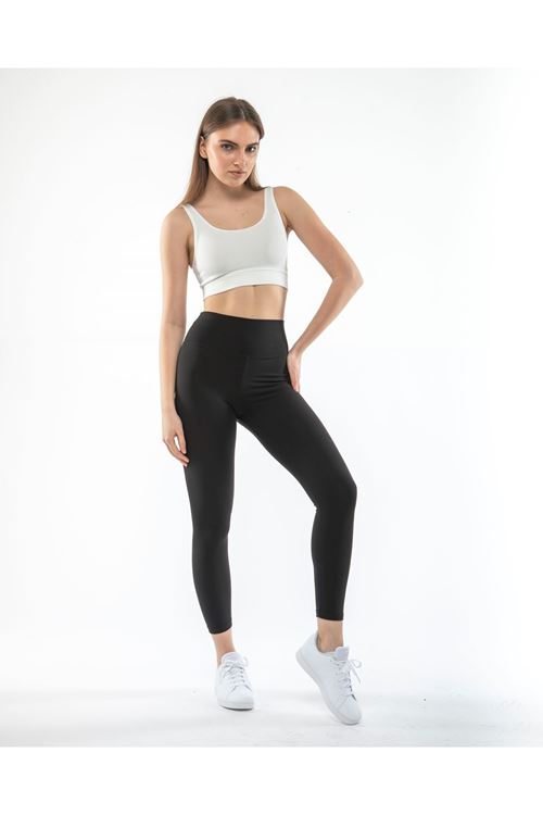 İNCEBELLİ NANOFİT DÜZ SPORCU TAYT